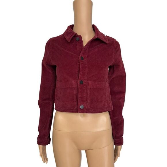 DL1961 KIDS Girl's Manning corduroy Jacket In Paprika cotton stretch size L NWT - Picture 3 of 10